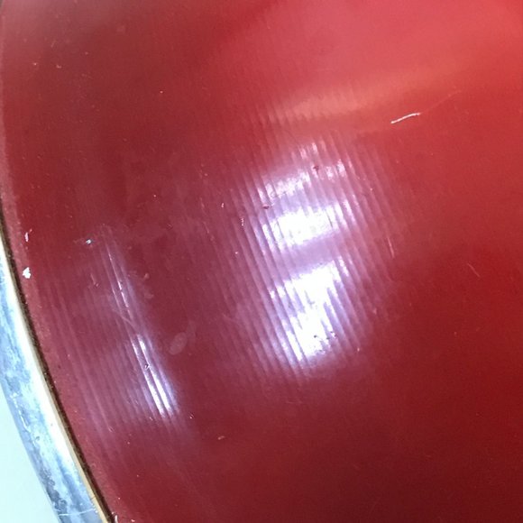 Vintage Comet Whistling Tea Kettle Red The Popula Aluminum Camping Farmhouse - Picture 13 of 15